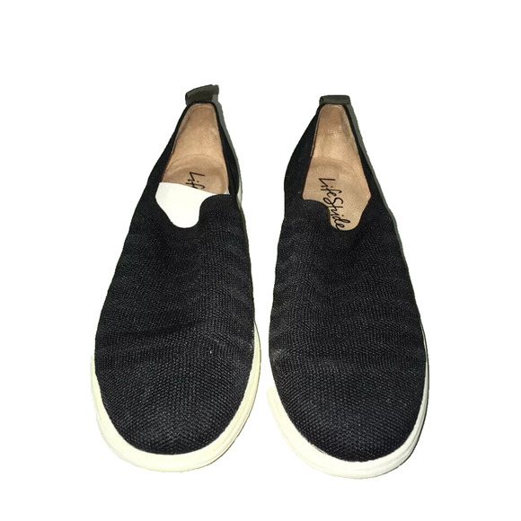 NEW LIFESTRIDE VELOCITY 2.0 WOMEN'S ENERGY KNIT‎ SLIP ON SHOES 8M - BLACK - Picture 4 of 8